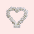 Heart Flower Arch Rental - White